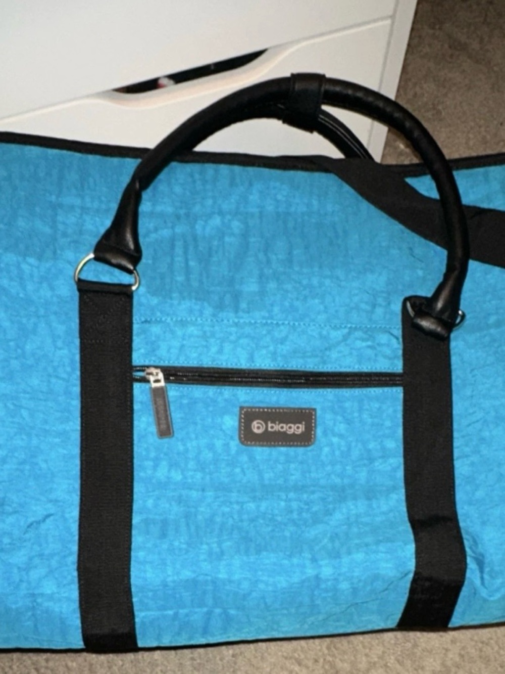 Biaggi Men's Turquoise Blue Duffel Bag